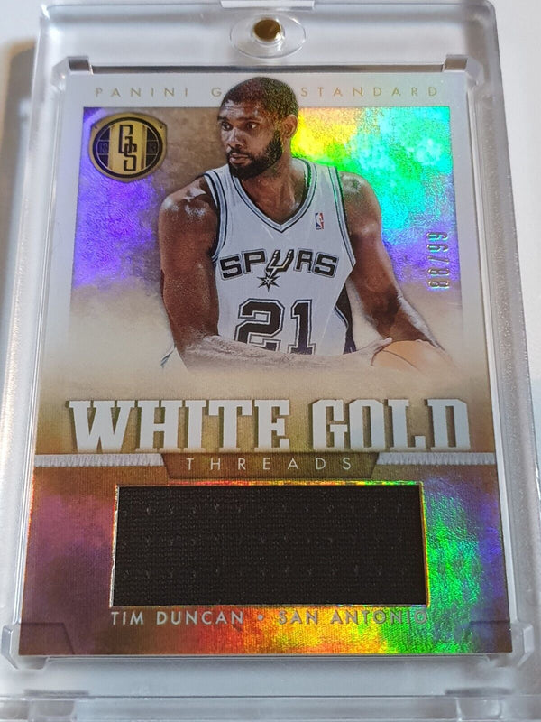 2012 Panini Gold Standard Tim Duncan #PATCH /99 Game Worn Jersey - Rare