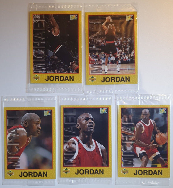 1996 Upper Deck Ball Park Michael Jordan (Complete Set of 5) - Sealed Packs