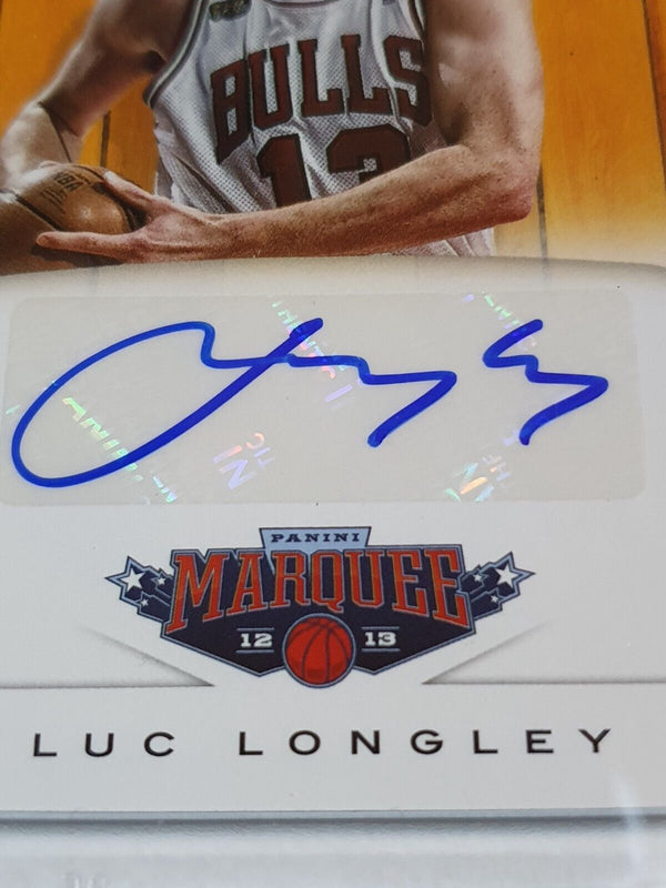 2012 Panini Marquee Luc Longley AUTO #19 Legends Signatures - Rare