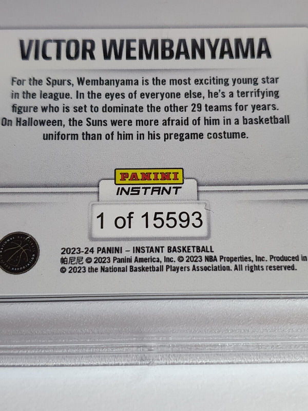 2023 Panini Instant Victor Wembanyama Rookie #32 /15593 RC - PSA 9 (LOW POP)