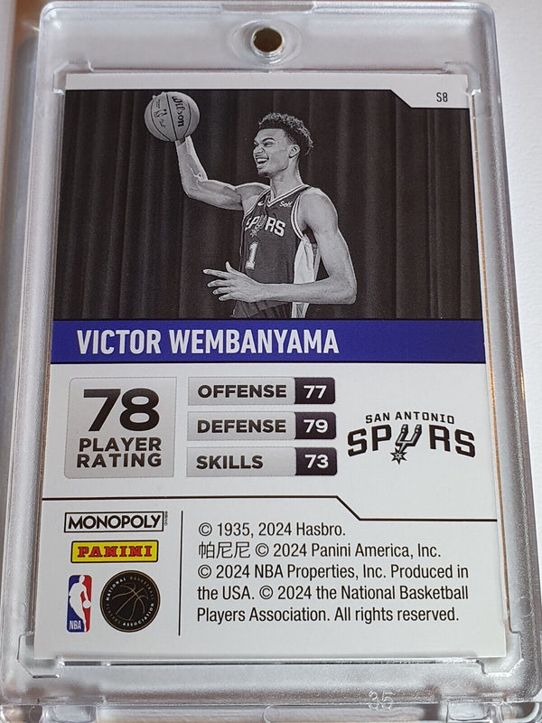 2023 Monopoly Prizm Victor Wembanyama Rookie Starter Pack RC - Ready to Grade