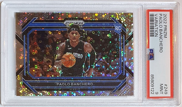 2022 Panini Prizm Paolo Banchero Rookie #249 Variation Holo RC - PSA 9 (Low POP)