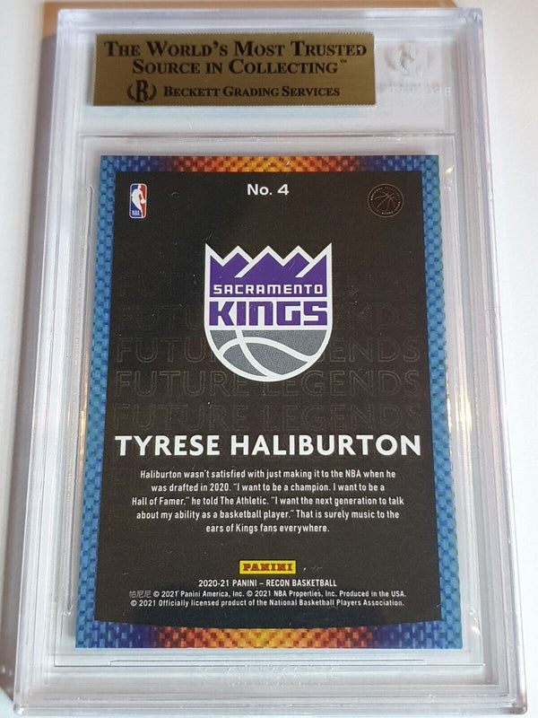 2020 Recon Tyrese Haliburton Rookie #4 RED Holo /199 Legends - BGS 9.5 (POP 1)