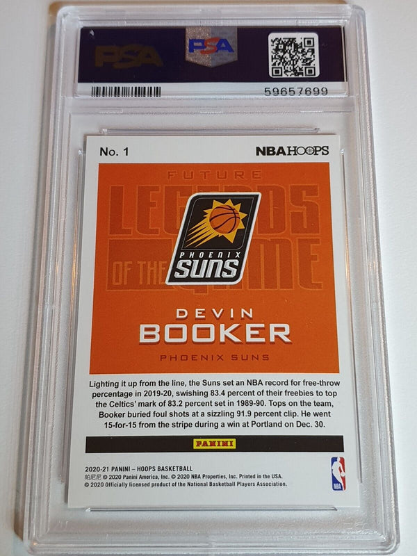 2020 NBA Hoops Devin Booker #1 SILVER /199 Future Legends - PSA 10 (POP 1)
