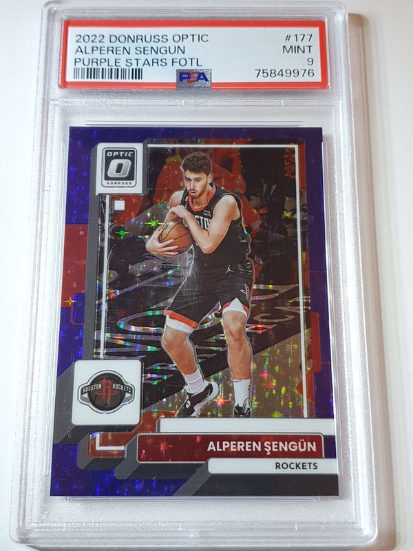 2022 Donruss Optic Alperen Sengun #177 PURPLE STARS /17 FOTL - PSA 9 (POP 1)