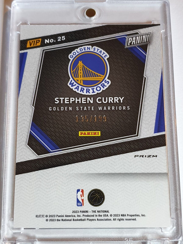 2023 Panini The National VIP Stephen Curry #25 RED SPARKLE /199 Holo - Rare