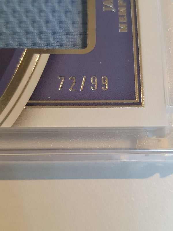 2022 Panini Immaculate Collection Ja Morant #PATCH /99 Game Worn Jersey - Rare