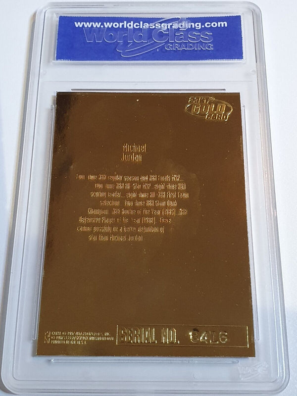 1996 Fleer Ultra 23KT Gold Michael Jordan FEEL THE GAME - Gem Mint 10