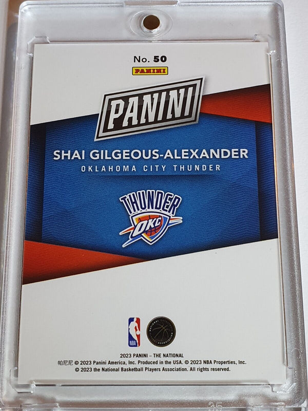 2023 Panini The National Shai Gilgeous-Alexander #50 ORANGE /199 Holo - Rare