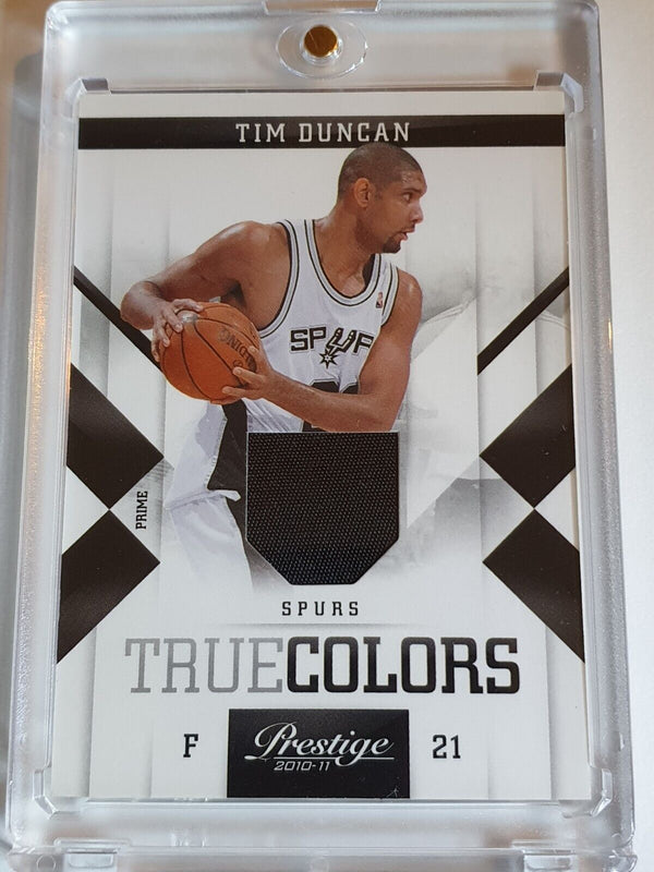 2010 Panini Prestige Tim Duncan #PATCH /49 Game Worn Jersey - Ready to Grade