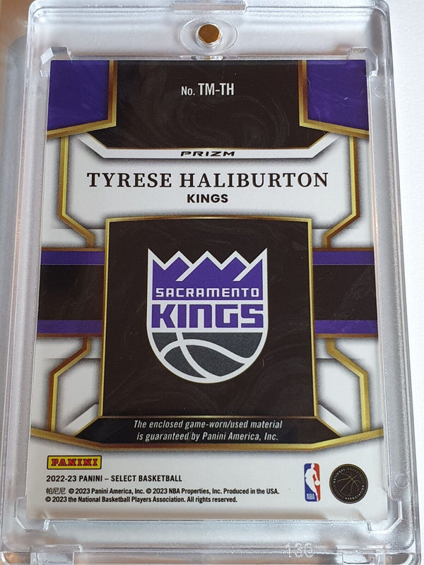 2022 Panini Select Tyrese Haliburton #PATCH SILVER Game Worn 2 Color Jersey