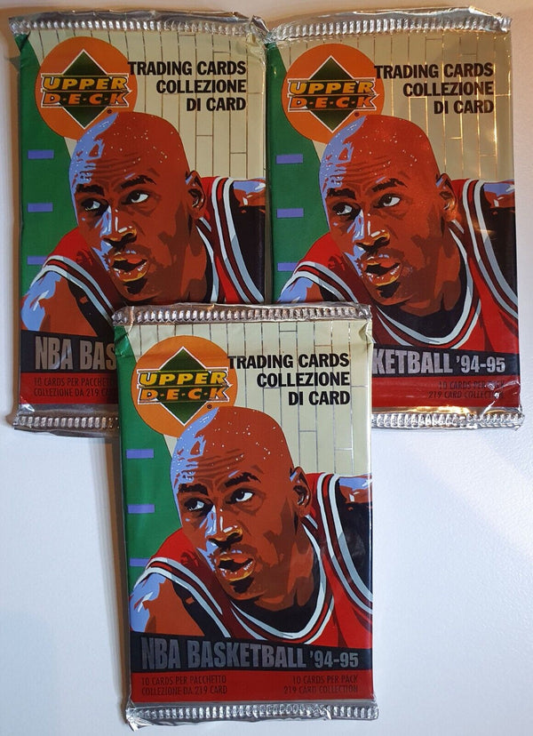Lot of 3 x Packs of 1994 Collector's Choice Series 1 Italian Basketball - Sealed